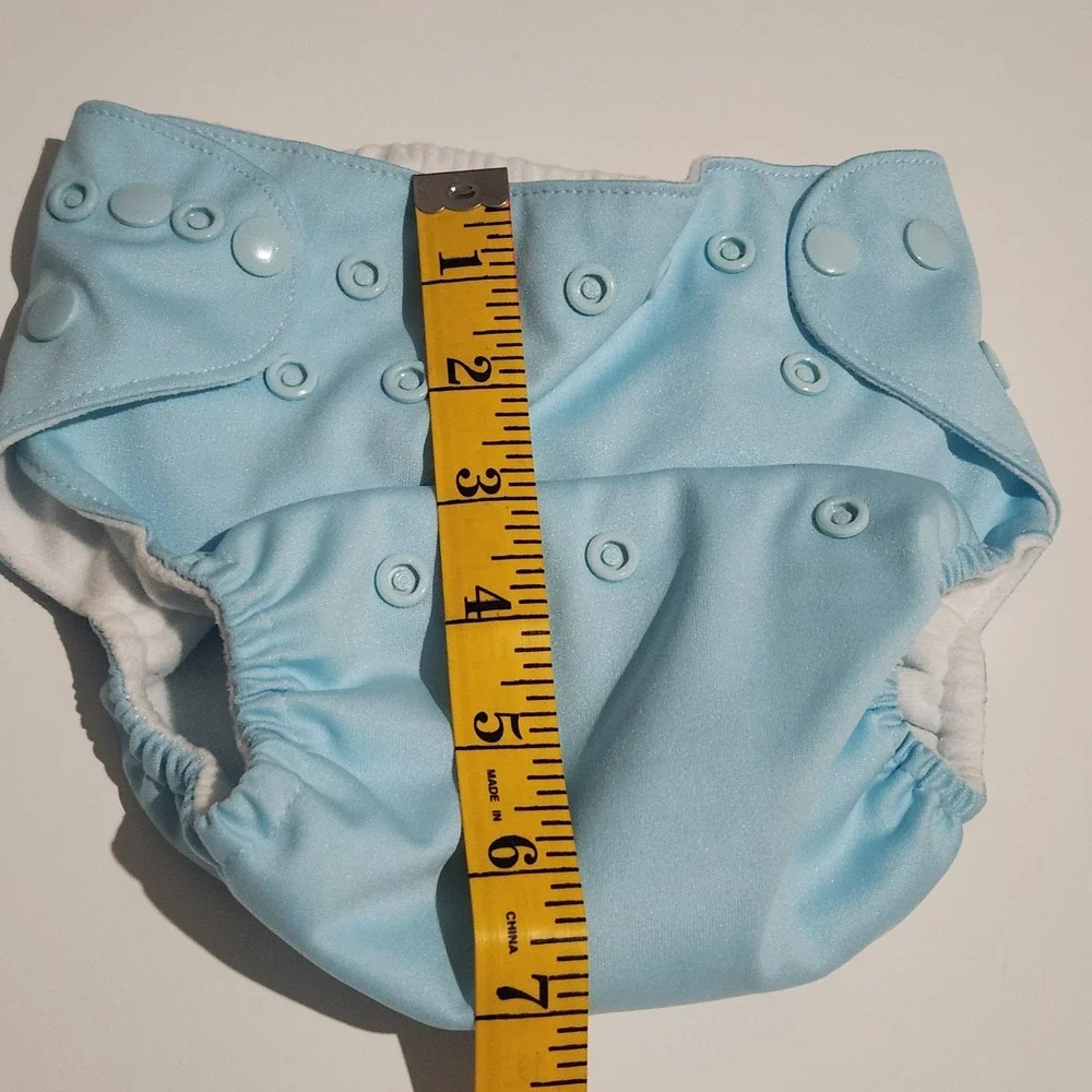 Cloth Diaper Cover Blue, Floral Reusable One Size Snaps Bundle of 2